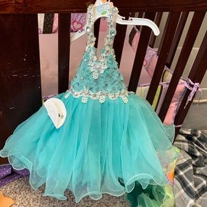 Blue pageant dress